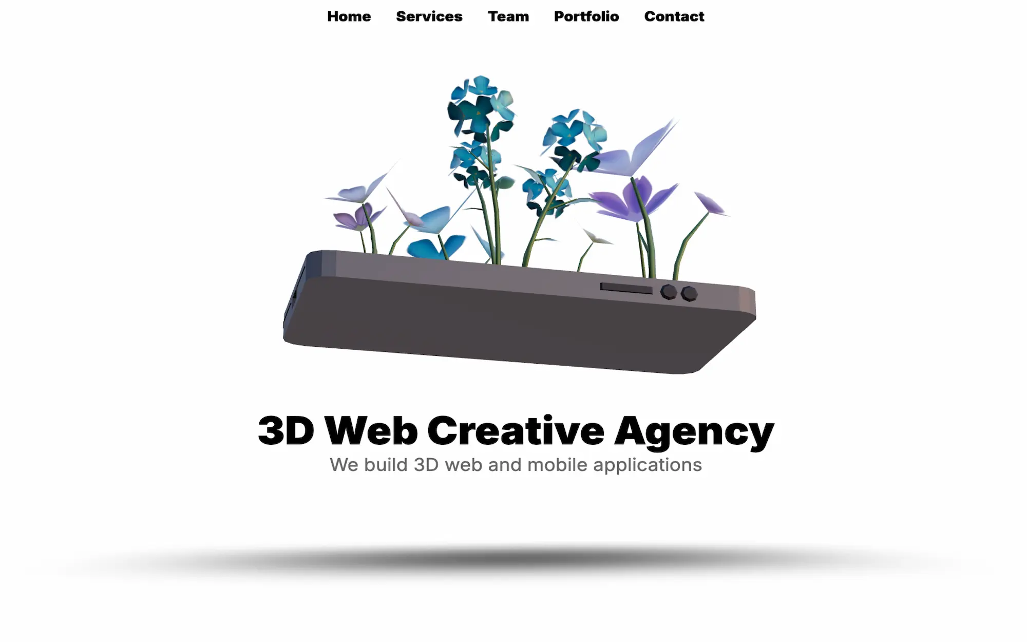 3D Web Agency Landing thumbnail