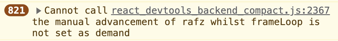 React Spring Warning