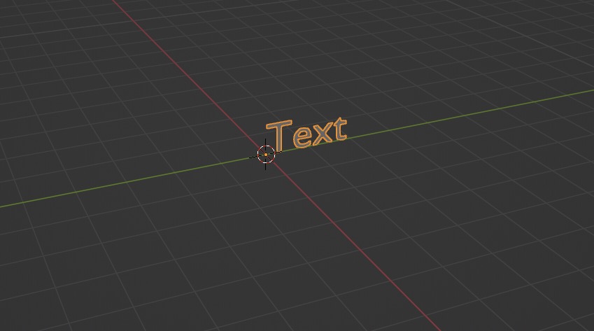 Blender rotated text