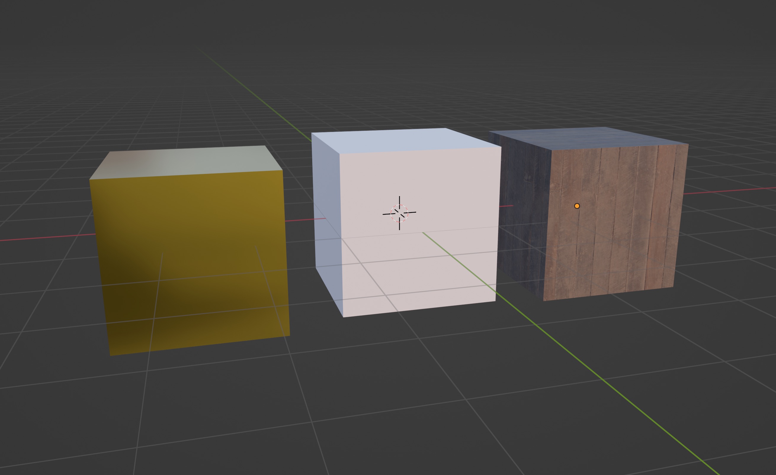 مواد مثال في Blender