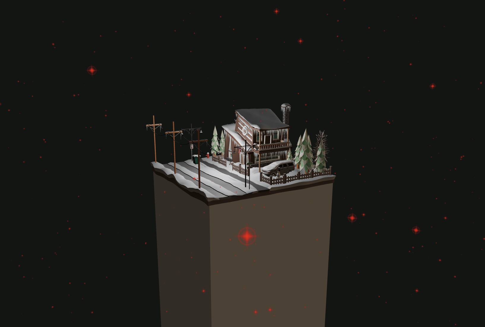 Custom starry sky with a star texture without depth testing