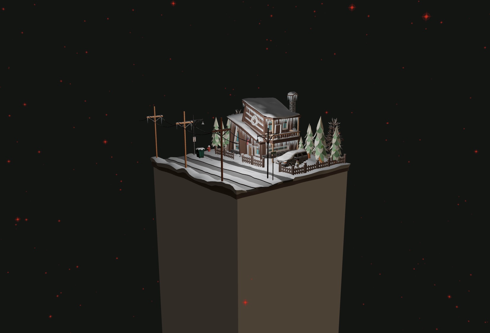 Custom starry sky with a star texture without depth writing