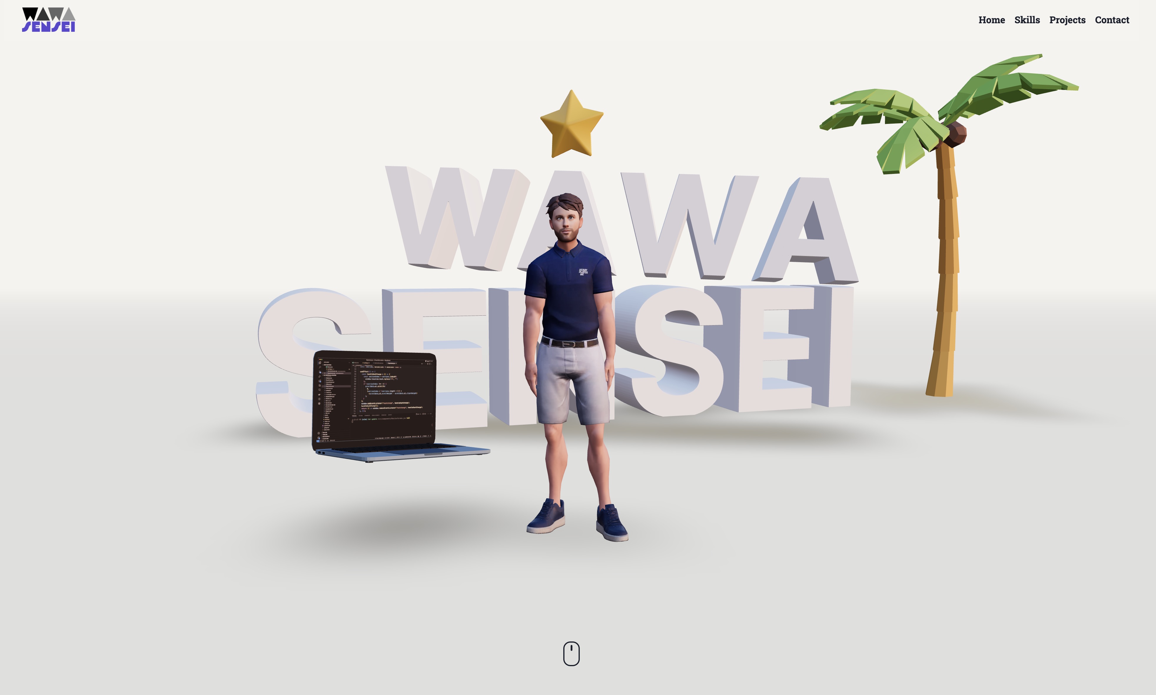 Portfolio: HTML Interface - Wawa Sensei