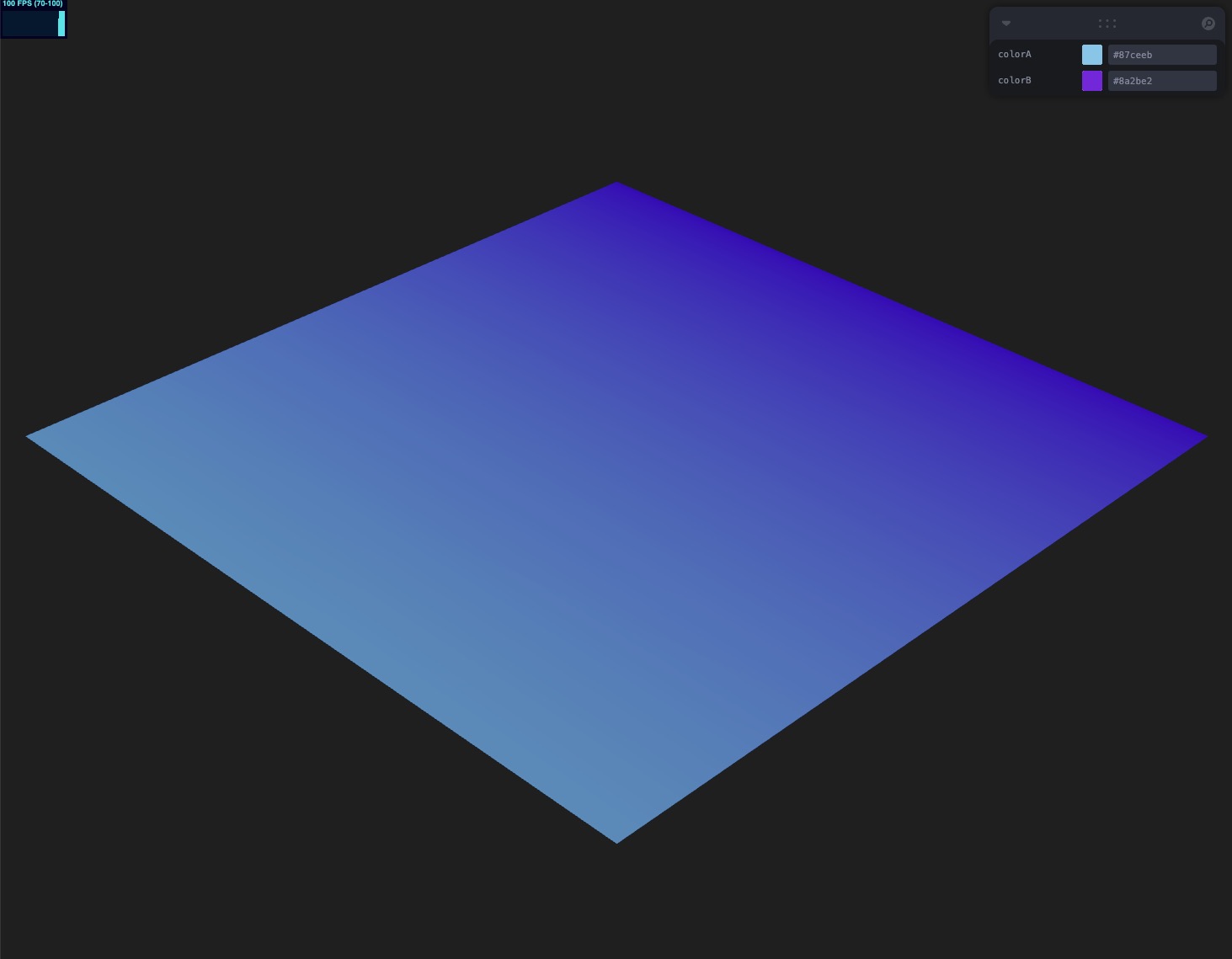 Piano WebGPU con Nodo di Posizione